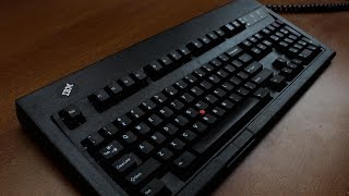 IBM Model M13 Trackpoint II keyboard review IBM buckling spring [upl. by Eema939]