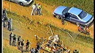 Car Flips Over the Wall NASCAR Crash at Talladega [upl. by Aerdnod872]