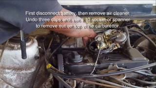 VW Golf MK1 Carburettor base plate replacement [upl. by Zacarias]