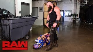 Braun Strowman lays waste to Team Red Superstars Raw April 17 2017 [upl. by Rahman]