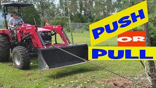 Puling TREES with a TractorMahindra 4540 can handle it [upl. by Schear]