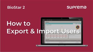 BioStar 2 Tutorial How to Export and Import Users l Suprema [upl. by Dhumma]