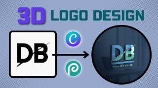 How to make 3D Logo Design in Canva  3d Logo Maker Free [upl. by Hump851]