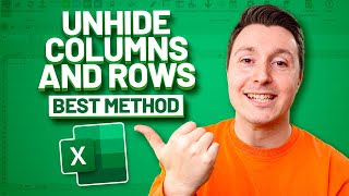 HOW TO UNHIDE AND HIDE COLUMNS AND ROWS THE BEST METHOD [upl. by Kirbee]