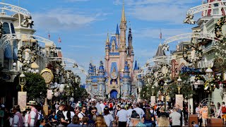 Magic Kingdom Thanksgiving 2022 Crowd Levels in 4K  Walt Disney World Orlando Florida November 2022 [upl. by Marguerite75]