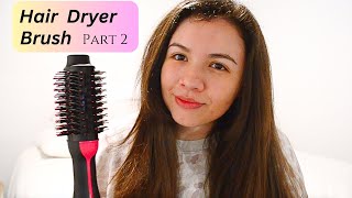 How to Use Revlon One Step Ceramic Hair Dryer amp Volumizer Hot Air Brush  pt 2  Blowout Hairstyle [upl. by Goldina15]