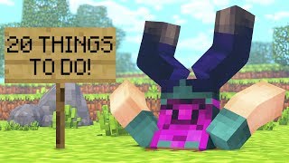 20 THINGS ASWDFZXC DOES IN MINECRAFT [upl. by Eintrok]