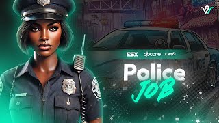 FiveM Advanced Police Job Script  QBCore  ESX   2024 [upl. by Anuat645]