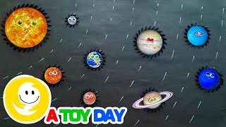 How to make Spinning Planets  Solar System Model Craft  8 Planets Project for kids  Planets Craft [upl. by Raskin]