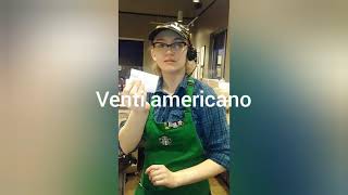 Starbucks venti americano [upl. by Natsuj]