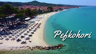 Pefkohori Beach 2023 4K  Πευκορώρι [upl. by Eseekram117]