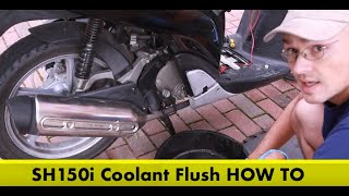 Honda Sh150i Coolant change [upl. by Asiluy]