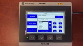 Allen Bradley Panelview 800 HMI Terminal  Basic Ethernet Communication Setup [upl. by Shawna]