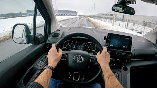 2021 Toyota Proace City Verso 15 D4D 131HP  POV Test Drive 670 Joe Black [upl. by Enel]