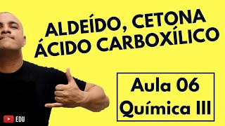 Aldeído Cetona Ácido Carboxílico Como Identificar Nomenclatura Classes  Aula 06 Química III [upl. by Gerge256]