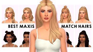 MY MAXIS MATCH HAIR COLLECTION  Sims 4 Custom Content Showcase amp LINKS [upl. by Eleanore]