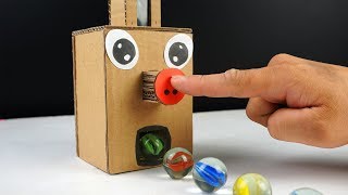 How to Make Marble Dispenser Machine from Cardboard [upl. by Flodur]