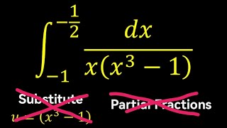 Integral of 1xx³  1 [upl. by Jolenta869]