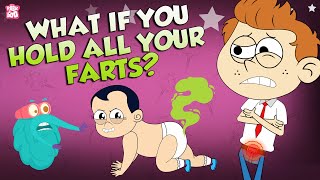 Feeling Gassy But Cant Fart  What If You Hold in All Your Farts  Why Do We Fart  Peekaboo Kidz [upl. by Ainez]