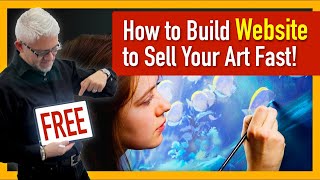 Make a FREE Website To Sell Your Art in Minutes  Heres How [upl. by Hildy]