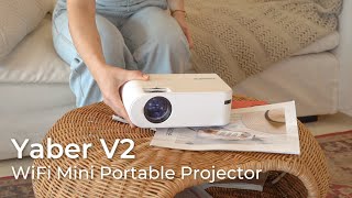 Yaber V2 WiFi Mini Portable Projector [upl. by Koppel121]