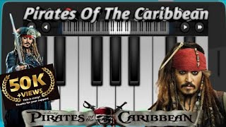 Pirates Of The Caribbean Theme On Piano  Jack Sparrow Song  Walk Band Piano Tutorial [upl. by Linder]