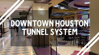 Downtown Houston Tunnel System  Exploring Houston Texas [upl. by Nawek]