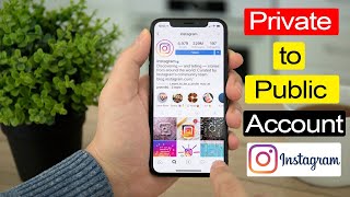 How to change Private Instagram account to Public account [upl. by Takashi]