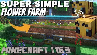 Minecraft Flower Farm  Automatic Server Friendly Flower Farm for Minecraft 1163 Flowers amp Seeds [upl. by Blancha]