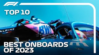 Top 10 Onboards Of The 2023 F1 Season  Qatar Airways [upl. by Lavona]