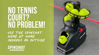 Spinshot Home Tennis Ball Machine [upl. by Ahsekam309]