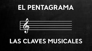 El pentagrama y las Claves Musicales  Teoría Musical Animada 1 [upl. by Michel]