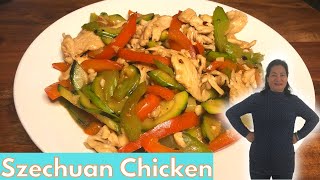 Simple and Delicious Chinese Szechuan Chicken  Chinese Takeout Recipe [upl. by Donalt]