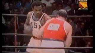 George Foreman vs Ionas Chepulis 1968 Gold medal boxing match [upl. by Unni975]