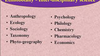 Introduction to Ethnobotany  BSc II Year [upl. by Ddej]