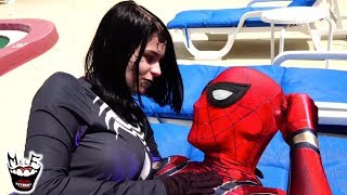 VENOM SEDUCES SPIDERMAN Real Life Marvel Superhero Movie [upl. by Boeke]