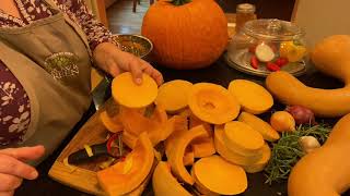 Preparing a PA Dutch Crookneck Squash [upl. by Janos186]