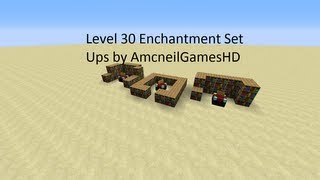 Minecraft Level 30 Enchantment Table Set Ups [upl. by Nnoved]