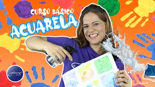 Acuarela divertida curso básico para niños [upl. by Bluhm411]