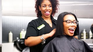 Aveda Hair Makeover  Experience Aveda Institute New York [upl. by Yeoj]