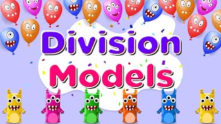 Basic Division for Kids  Learn to Divide Using Grouping Sharing and Array Models [upl. by Nylasej]