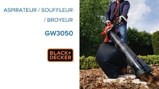 Aspirateur souffleur broyeur électrique GW3050 BLACK amp DECKER 637918 Castorama [upl. by Krahling]