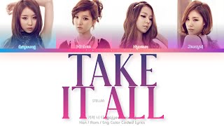 Stellar 스텔라 가져 너 다 Take It All Color Coded Lyrics HanRomEng [upl. by Hnao713]