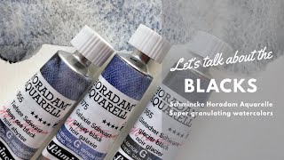 Schmincke SuperGranulating Watercolours BLACKS [upl. by Ayekan46]