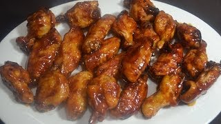 Alitas de pollo al horno en salsa bbq [upl. by Ronel]