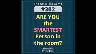 302 The Asterisks Game  ONLY 10 out of 10 WINS How smart are you Daily brain training [upl. by Attiuqal]