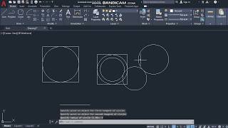 Create line rectangle and circle in AutoCAD 2021 tutorial [upl. by Ahsirkal156]