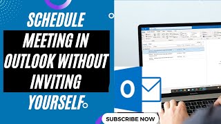 How to Schedule Meeting in Outlook Without Inviting Yourself [upl. by Hyacinthe]