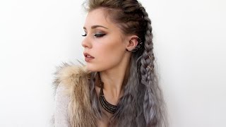 Vikings Lagertha Inspired Hair Tutorial [upl. by Primo]