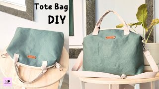 DIY Easy Tote Bag Tutorial  Easy Lined Tote Bag Tutorial [upl. by Gertrude]